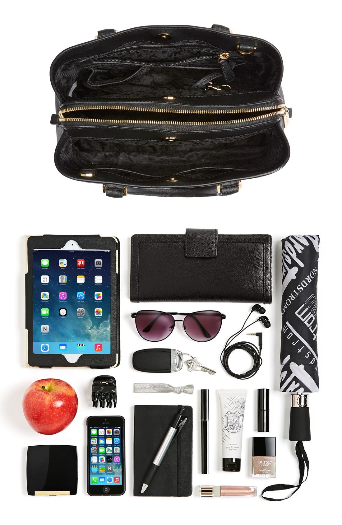 MICHAEL Michael Kors 'Medium Savannah' Leather Satchel, Alternate, color, 