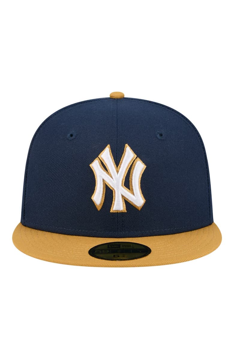 New Era Men's New Era Navy/Khaki New York Yankees Two-Tone Color Pack 59FIFTY Fitted Hat, Alternate, color, Navy