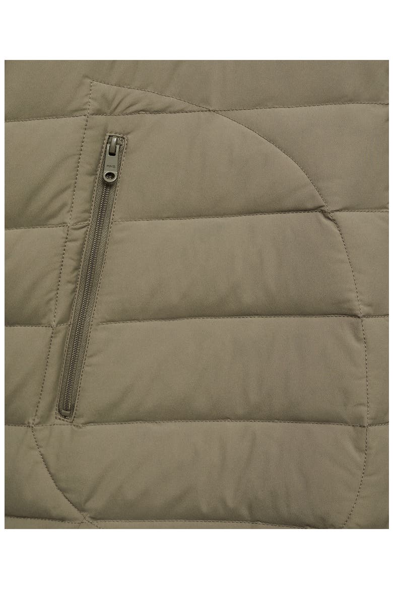 Water Repellent Quilted Down Jacket, Alternate, color, MEDIUM BROWN