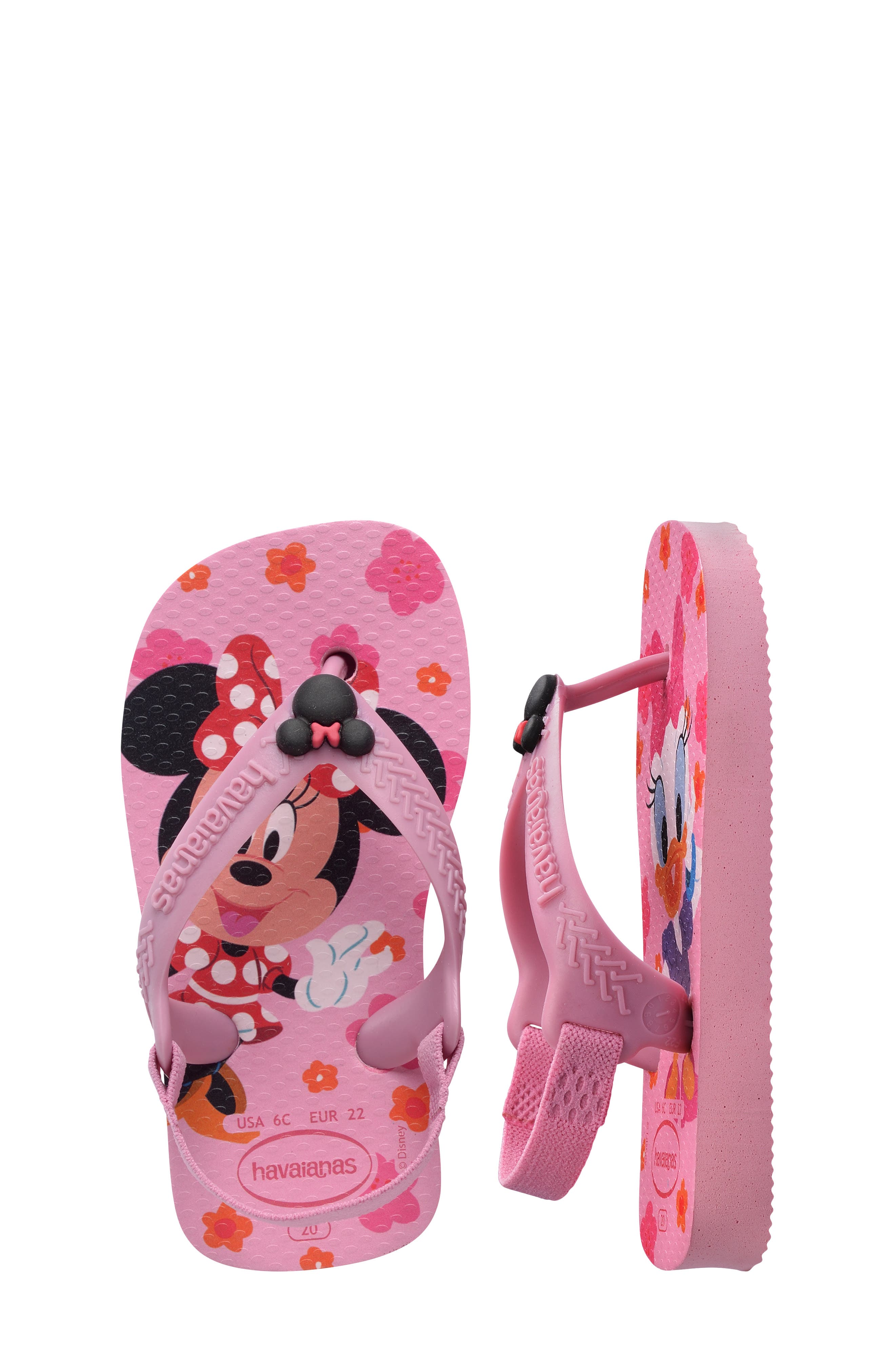Disney(R) Classics Flip Flop, Alternate, color, PINK GLOW