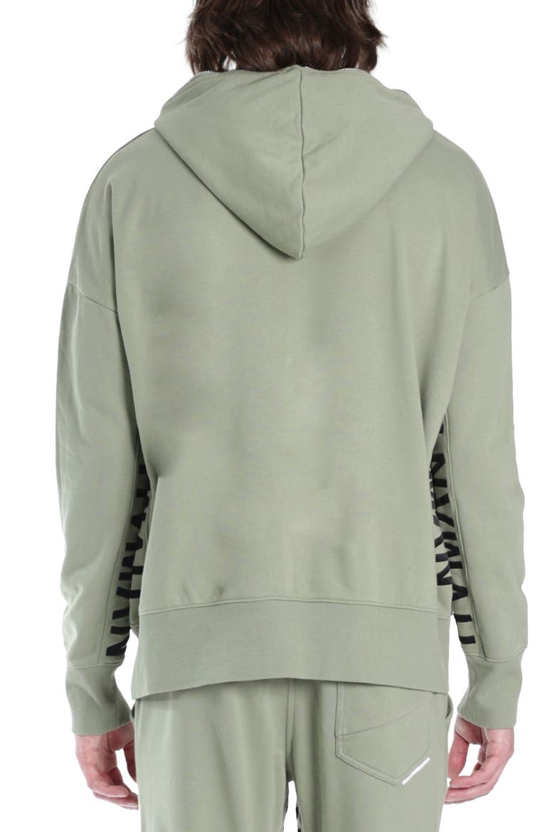 Logo Zip Hoodie, Alternate, color, GREEN