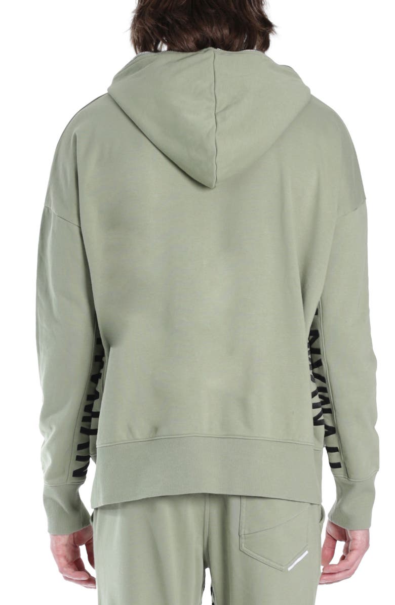 HVMAN Logo Zip Hoodie, Alternate, color, Green