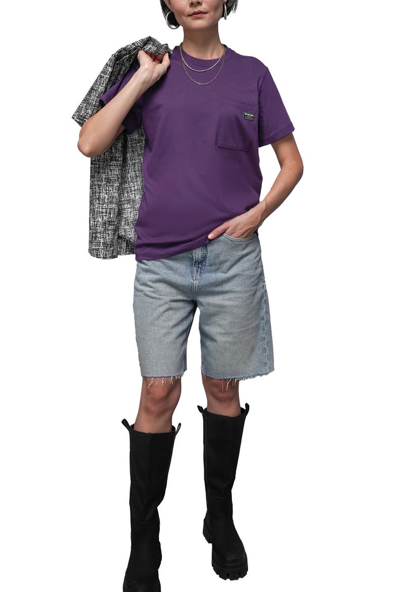 The Everyday Pocket Tee, Alternate, color, PLUM