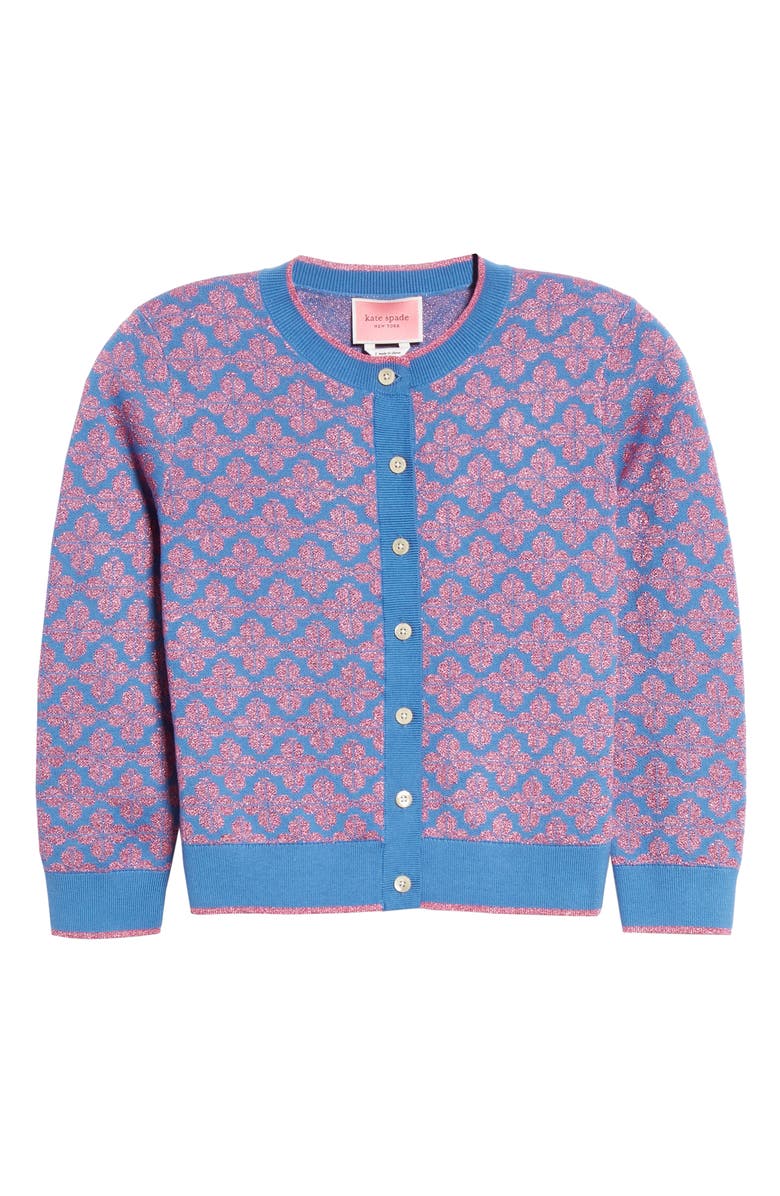 Kate Spade New York spade floral cardigan, Alternate, color, 