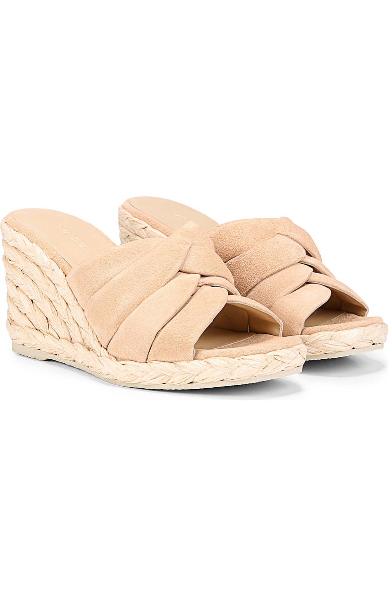 Vince Gilian Espadrille Wedge Slide Sandal, Main, color, Blonde