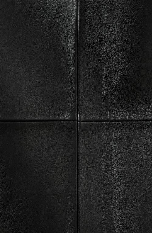 Mango X Kaia Gerber Leather Pencil Skirt In Black