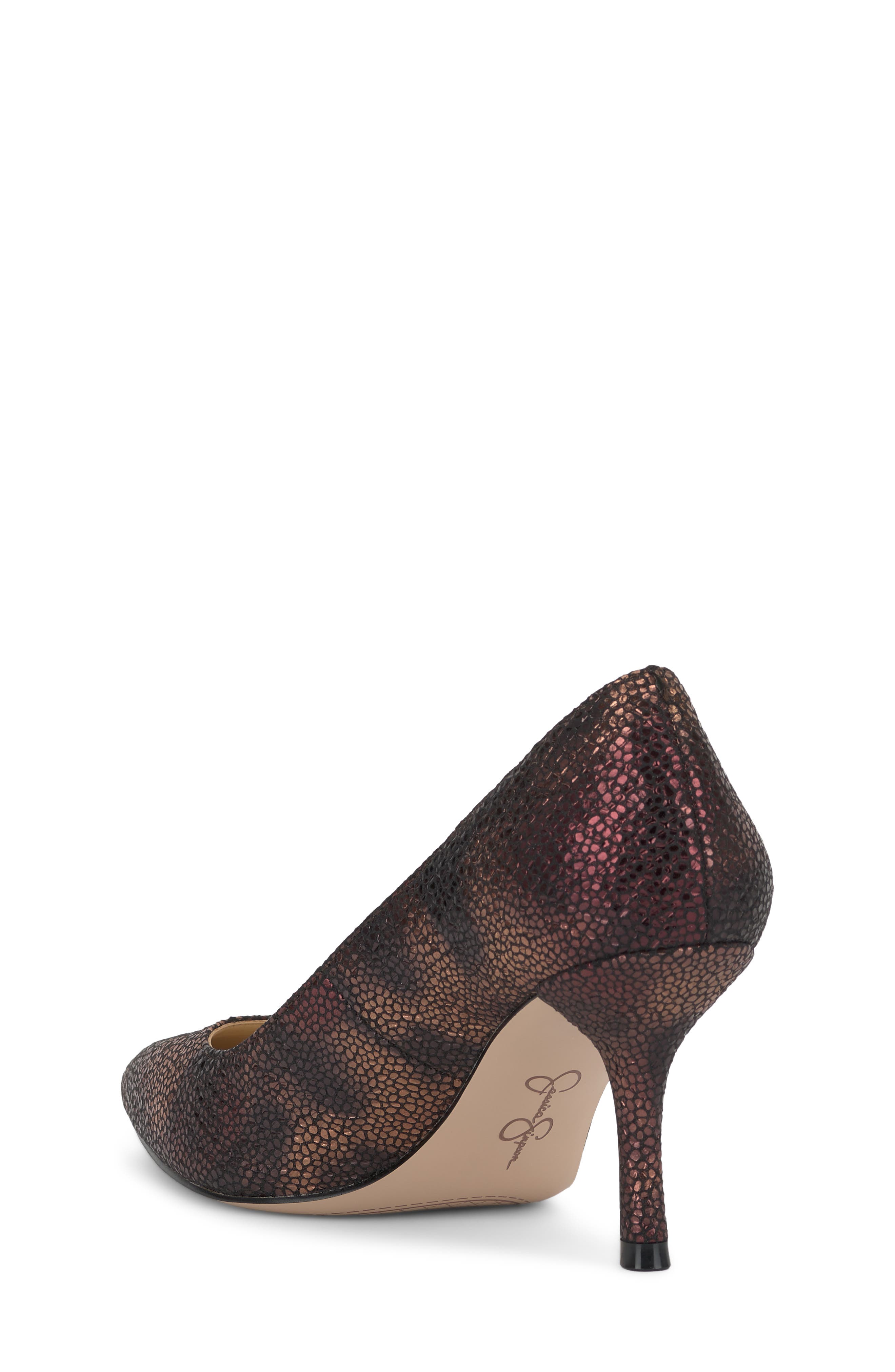 Voemi Pointed Toe Pump, Alternate, color, BRONZE MULTI