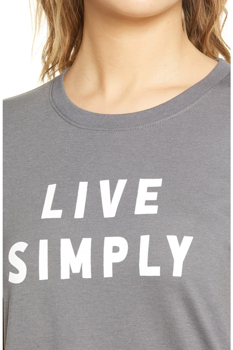 Live Simply Graphic Tee, Alternate, color, THUNDERSTORM