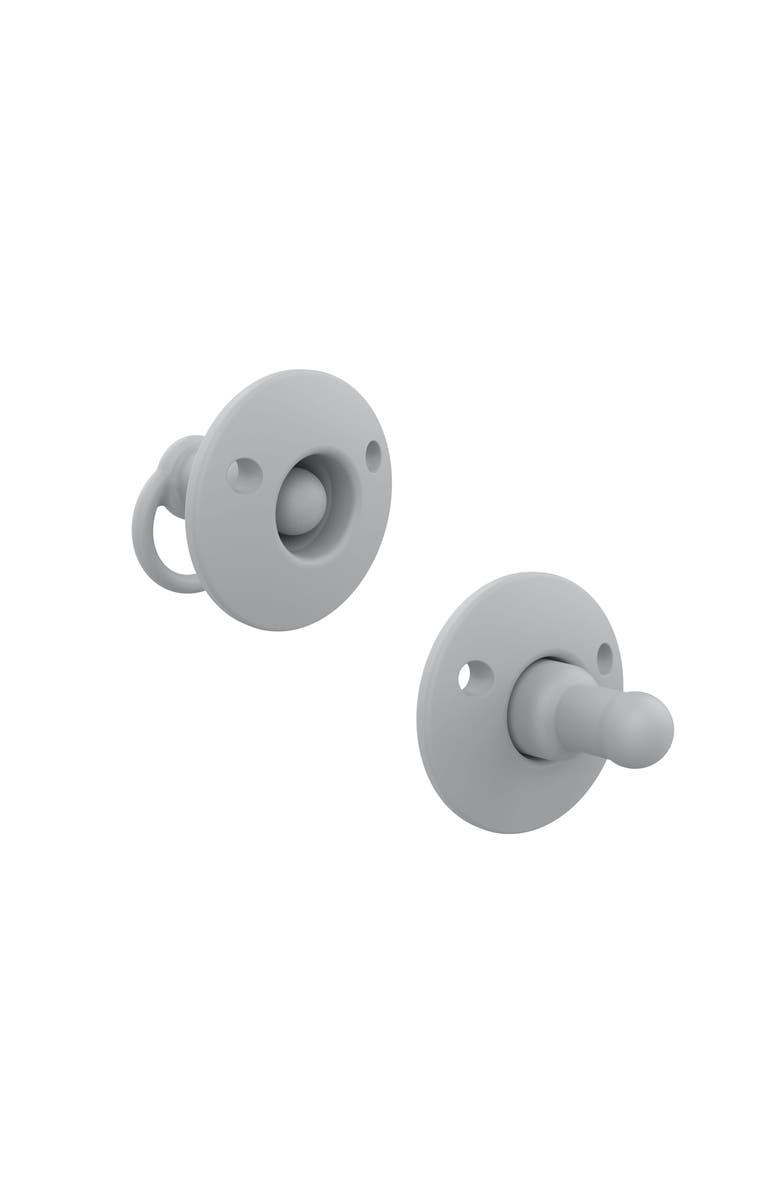 embé Baby Binnie Stow-Away Retractable Silicone Pacifier, Main, color, Pebble