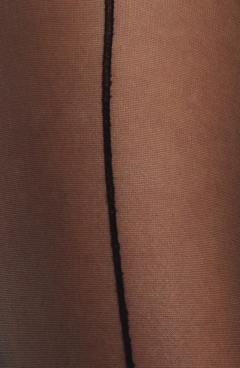 HIGH HEEL JUNGLE Enigma Cutout Sheer Tights, Alternate, color, Black