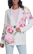 KARL LAGERFELD PARIS Placed Floral Blazer