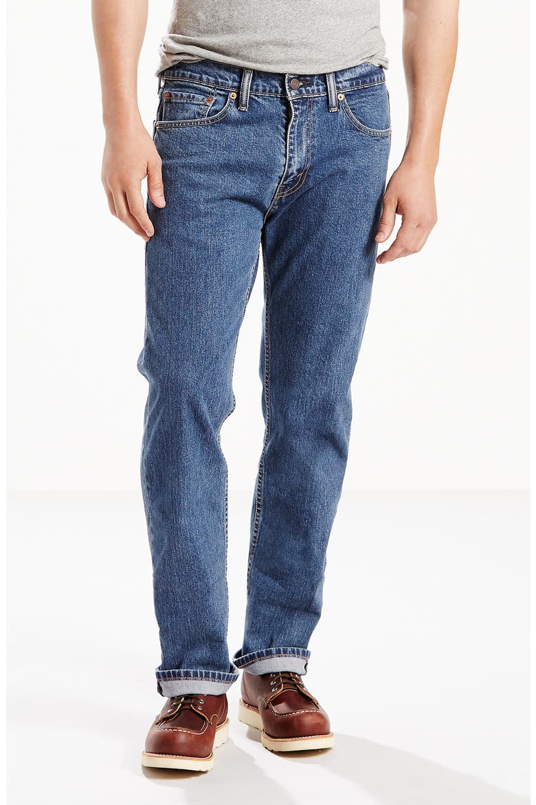 505™ Regular Stonewash Jeans, Alternate, color, STONEWASH STRETCH