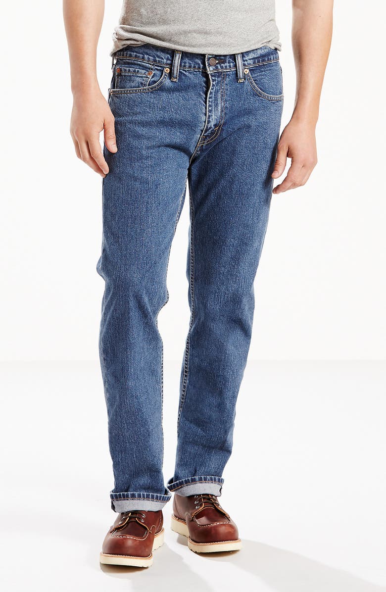 Levi's<sup>®</sup> 505<sup>™</sup> Regular Stonewash Jeans, Alternate, color, Stonewash Stretch