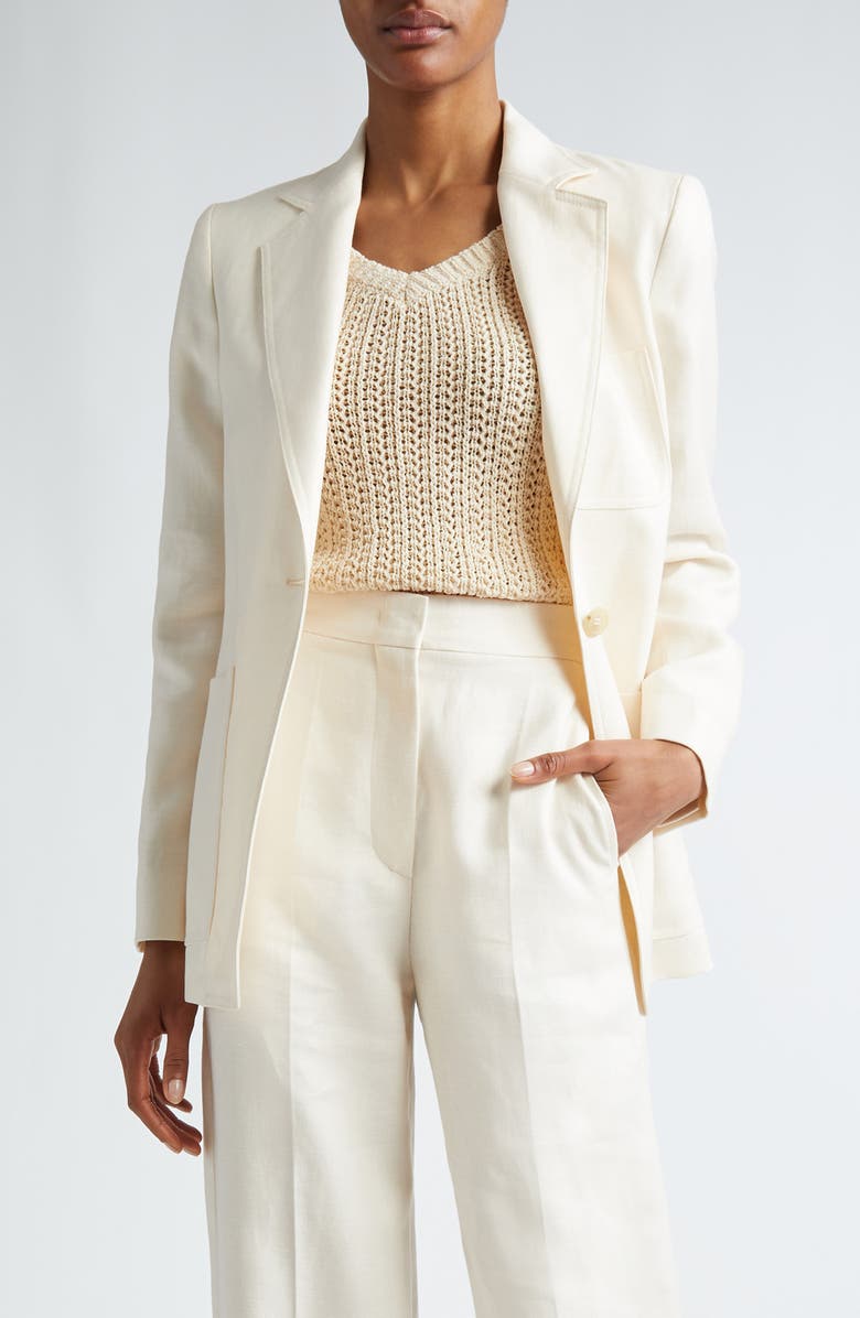 Max Mara Boemia Linen Suiting Blazer, Main, color,