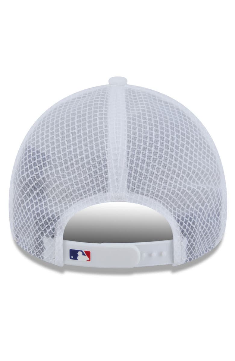 New Era Men's New Era White Texas Rangers 2026 Batting Practice Apex 9FORTY Adjustable Trucker Hat, Alternate, color, White