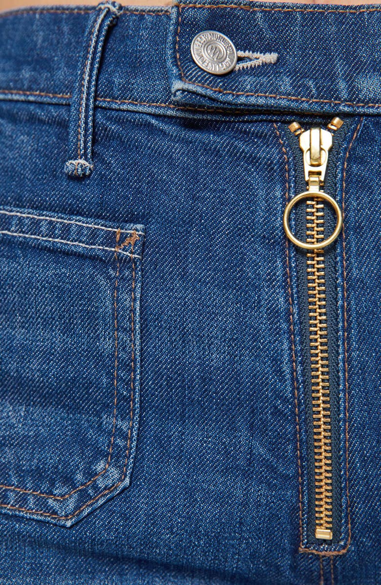 MOTHER The Hustler Roller Patch Pocket Wide Leg Jeans, Alternate, color, Made In The Shade