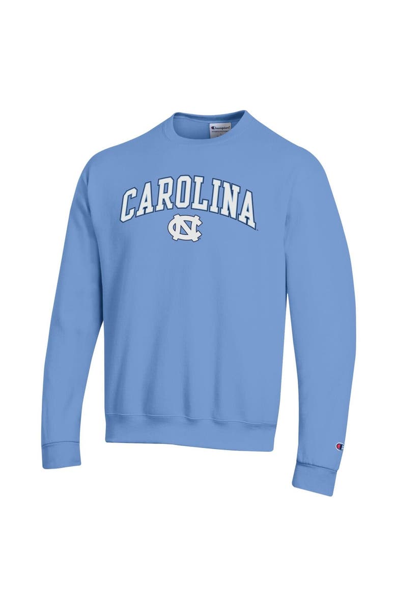 Champion Men's Champion  Carolina Blue North Carolina Tar Heels Arch Over Logo Pullover Sweatshirt, Alternate, color, Light Blue