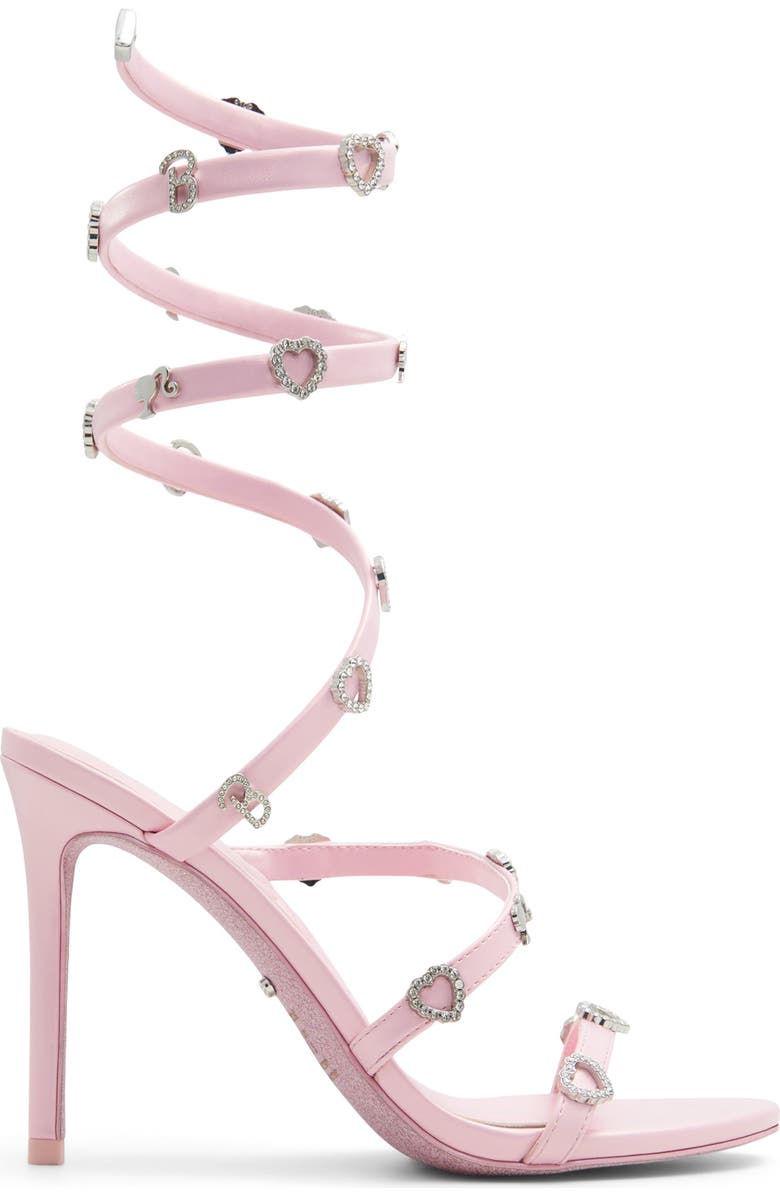 ALDO x Barbie Runway Wraparound Ankle Strap Sandal, Alternate, color,