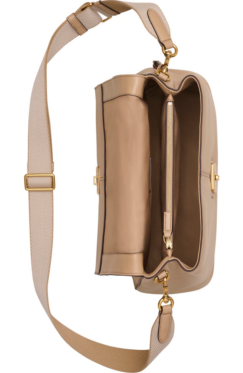 Marc Jacobs The Cristina Messenger Leather Shoulder Bag, Alternate, color, Camel