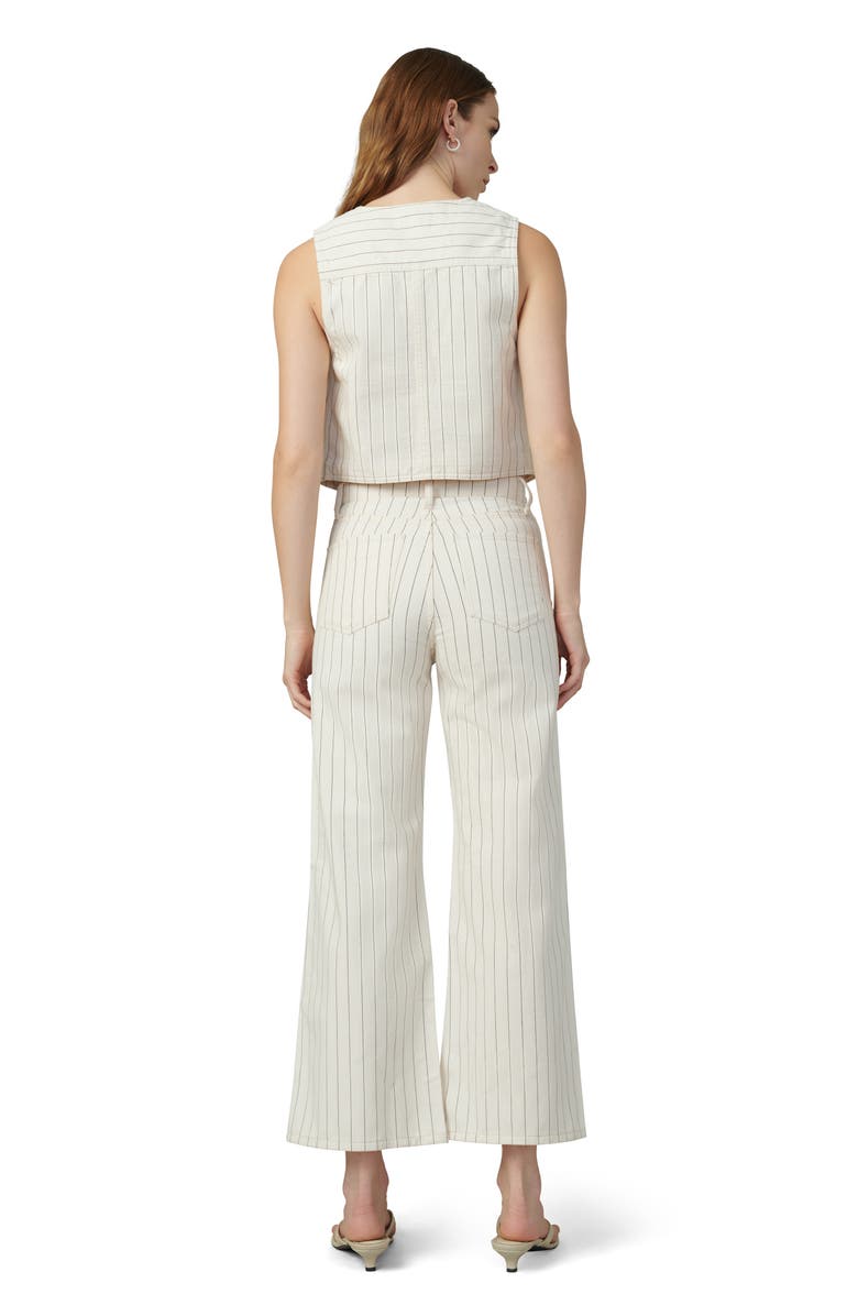 Joe's The Mia Stripe High Waist Ankle Wide Leg Jeans, Alternate, color, Natural Stipe