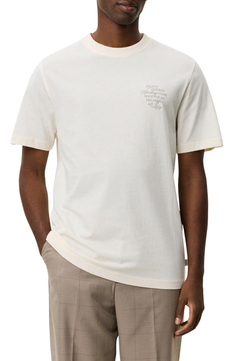 Les Deux Ben Faience Graphic T-Shirt, Main, color, Eggnog White