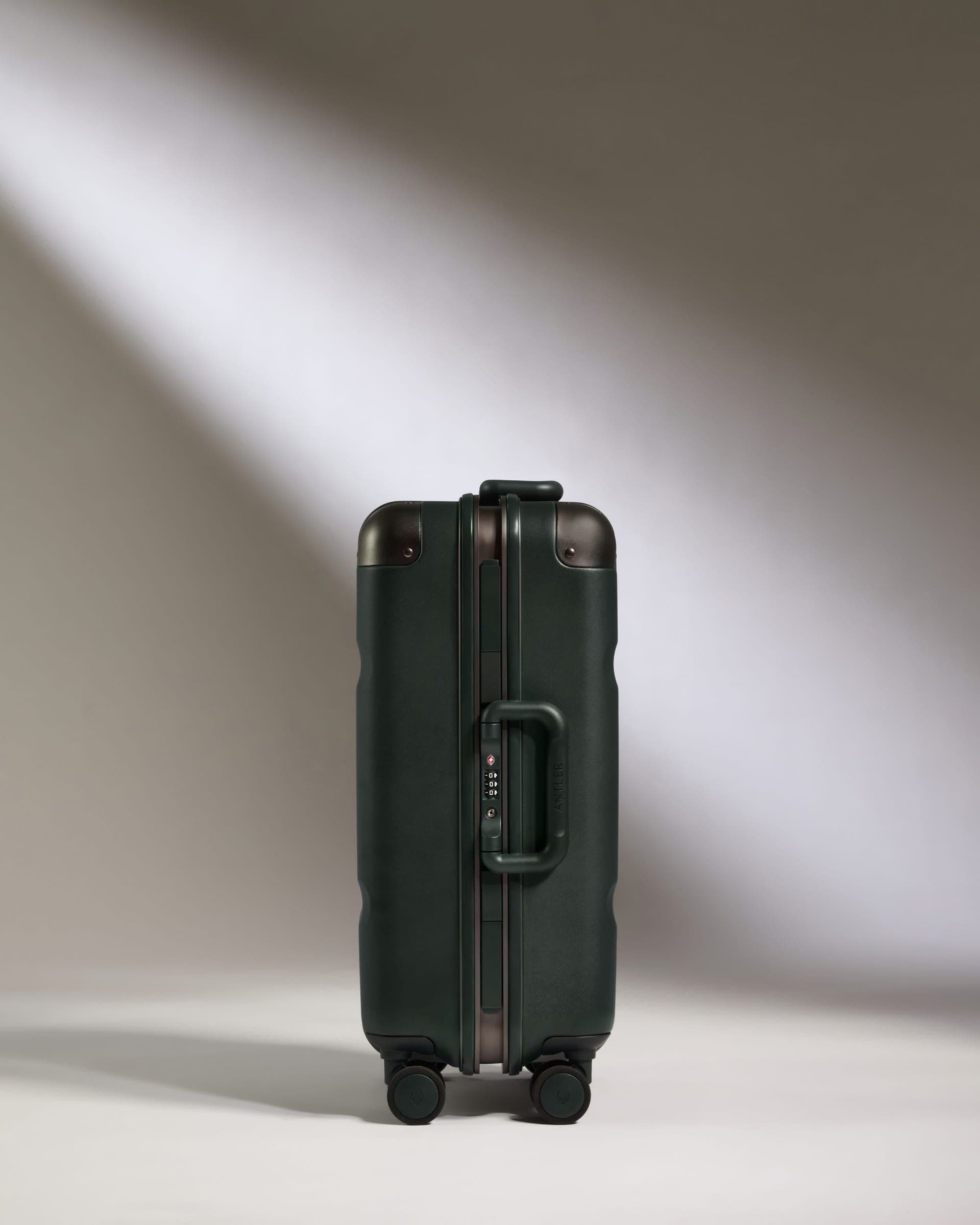 ANTLER Heritage Stripe Cabin Suitcase, Alternate, color, Dark Forest Green