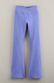 Zella Girl Kids' Live By Crossover High Waist Flare Leggings