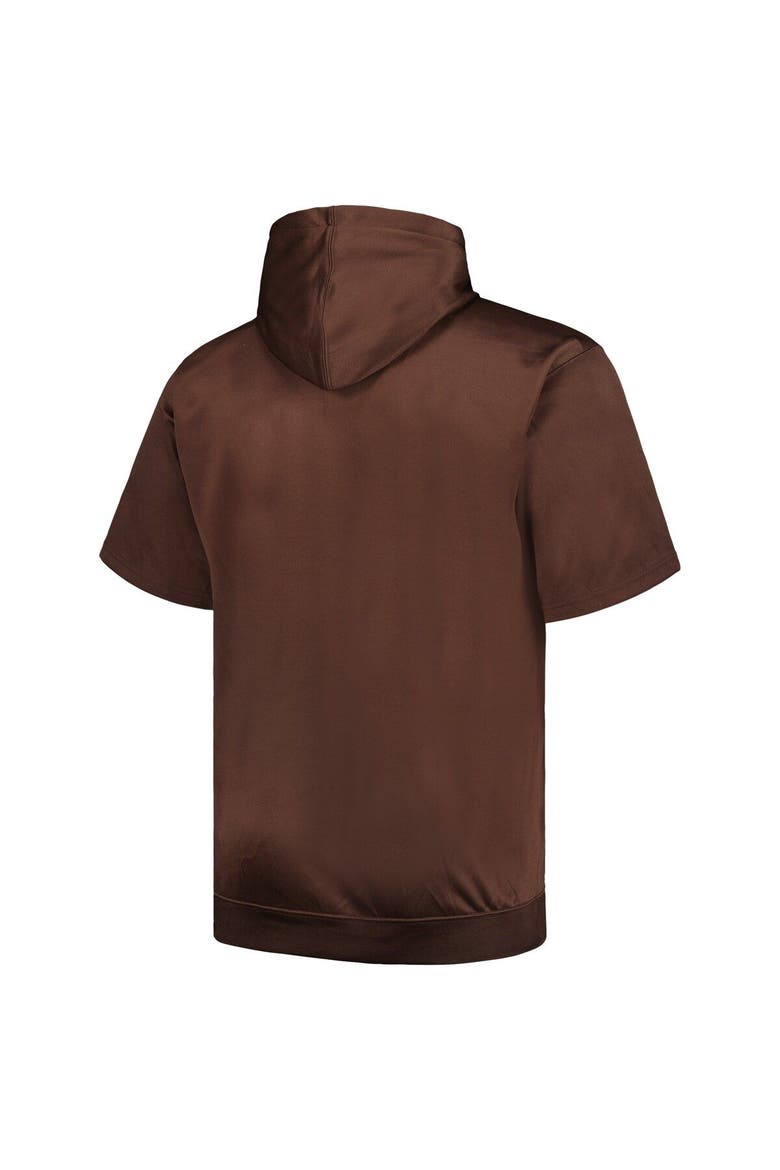 Men's Profile Brown San Diego Padres Big & Tall Contrast Short Sleeve Pullover Hoodie, Alternate, color, Brown