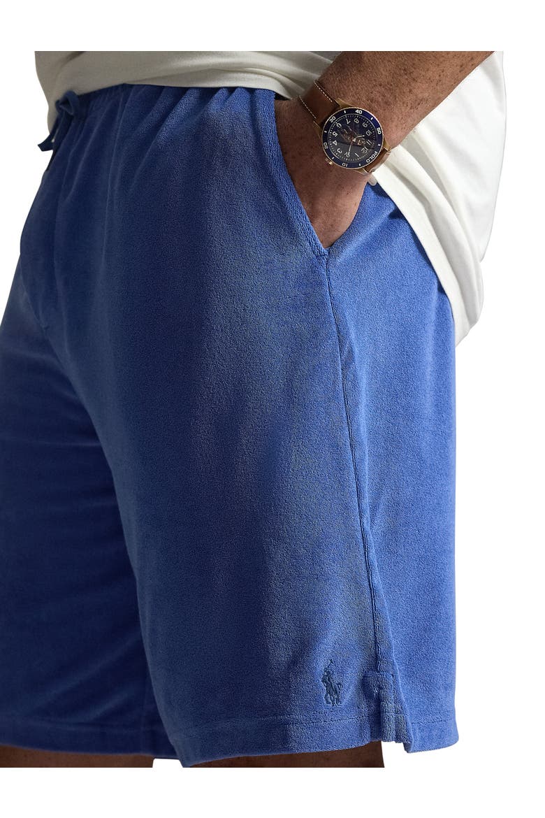 Big & Tall Terry Shorts, Alternate, color, MODERN ROYAL
