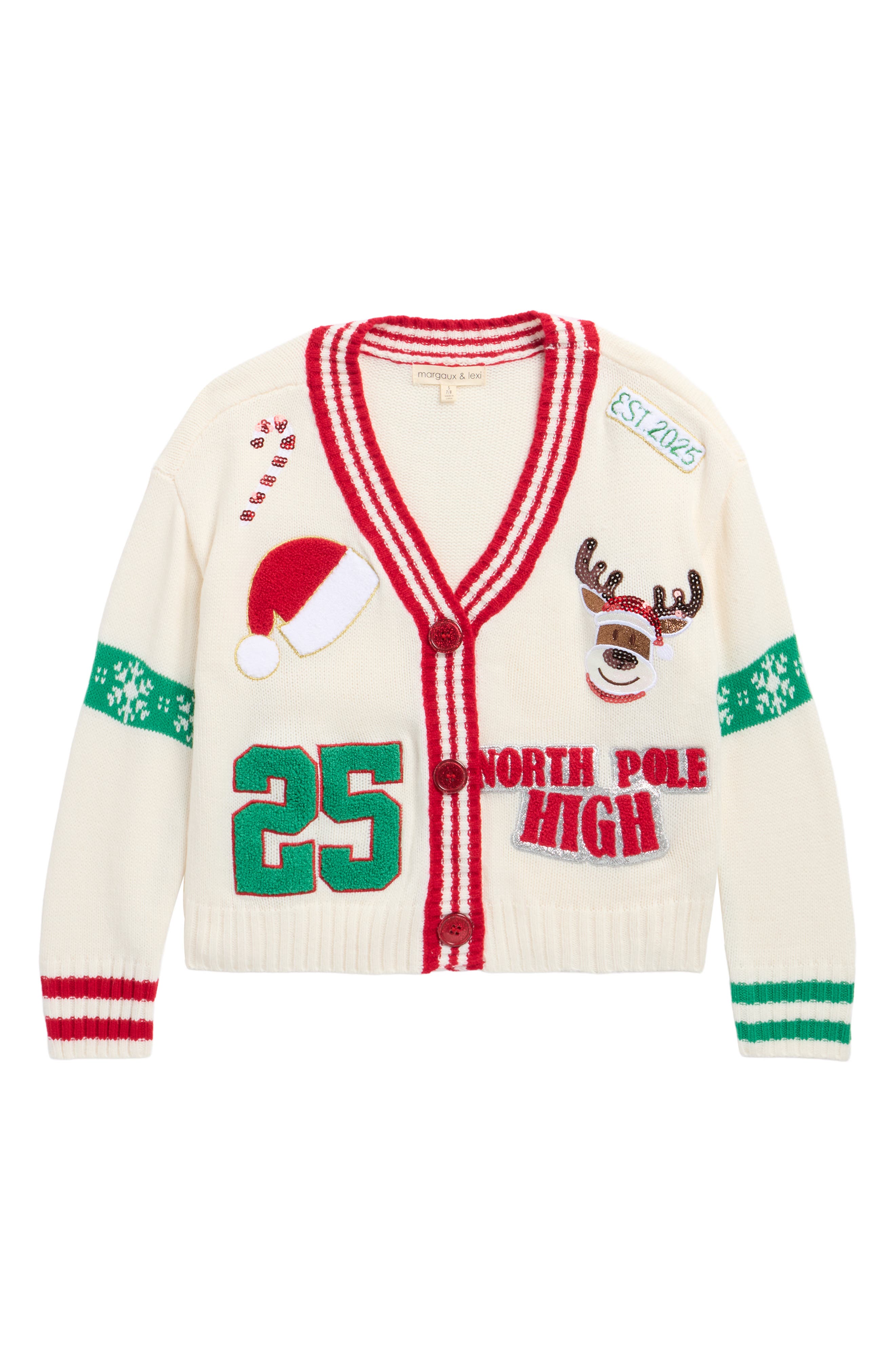 Kids' Varsity Christmas Cardigan