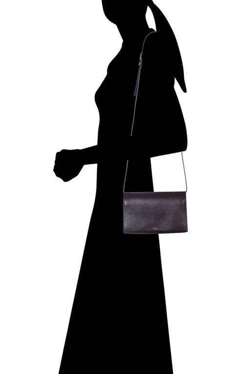 Vince Leather Crossbody Wallet In Black