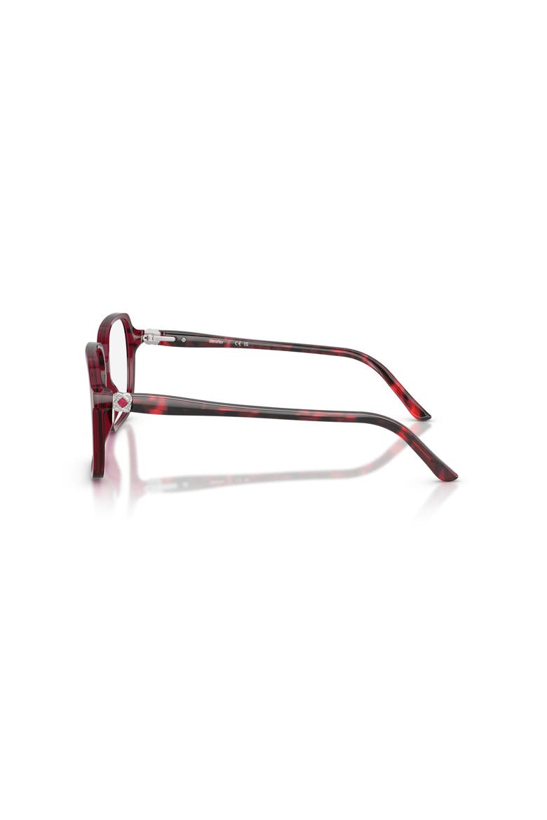 55mm Square optical glasses, Alternate, color, Red