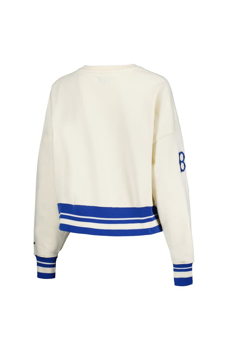 PRO STANDARD Women's Pro Standard Cream Los Angeles Dodgers Retro Classic Fleece Pullover Sweatshirt, Alternate, color, 