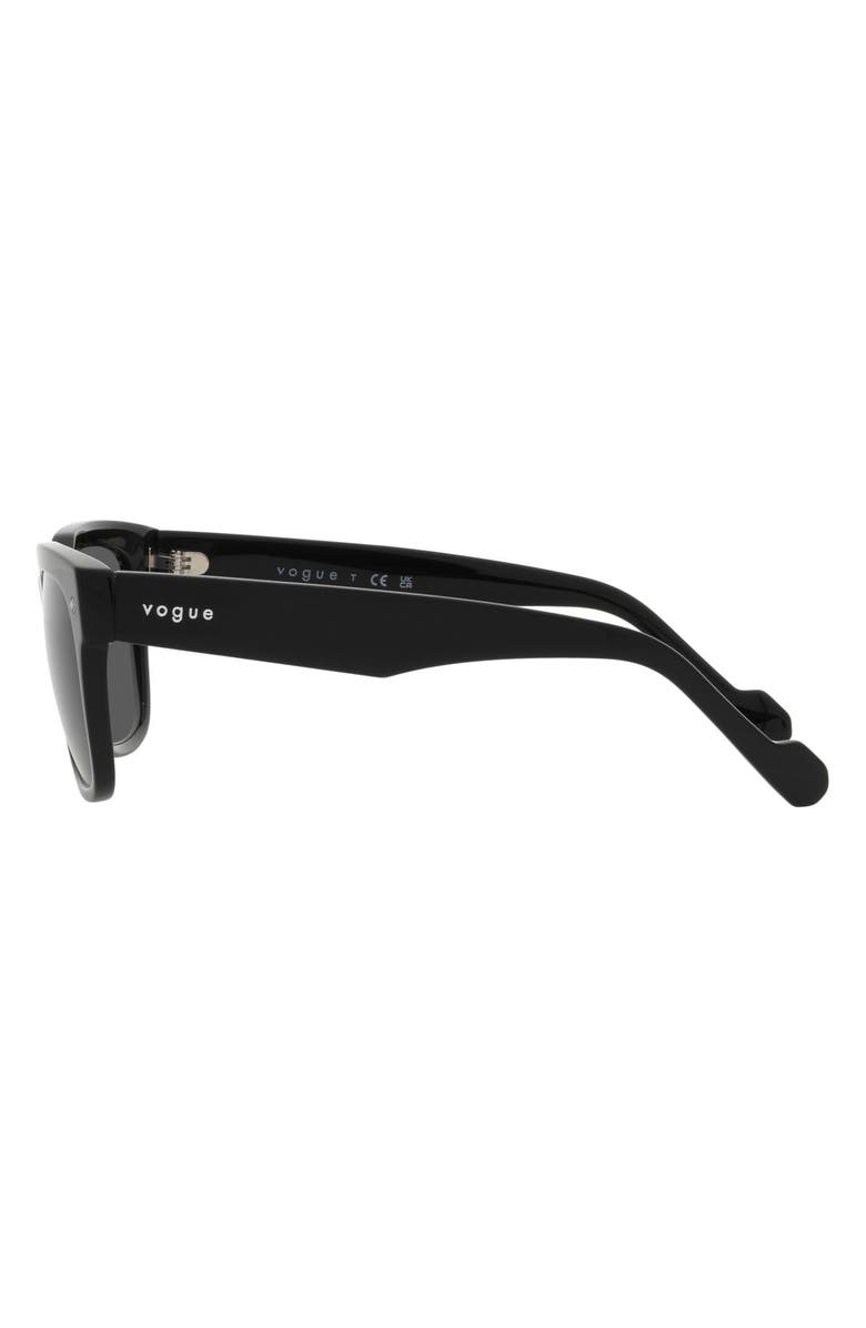VOGUE 54mm Square Sunglasses, Alternate, color, Black