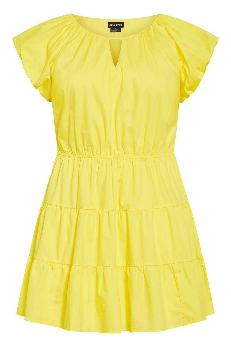 Alina Fit & Flare Minidress, Alternate, color, YELLOW