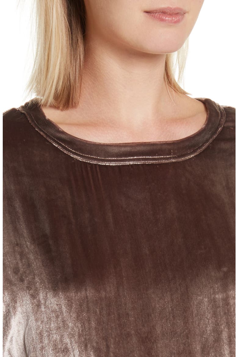 Velvet Sweatshirt, Alternate, color, MAUVE