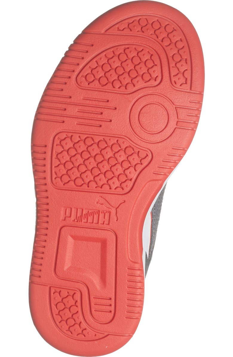 PUMA Kids' Rebound Mid Sneaker, Alternate, color, Puma White/ Dark Gray/ Red