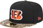 New Era Men's New Era Black Cincinnati Bengals Active Two-Tone Camo 59FIFTY Fitted Hat