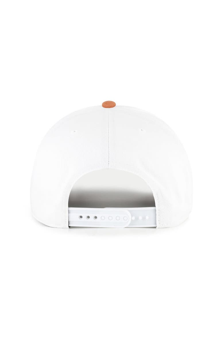 Men's '47 White Texas Longhorns Contemporary Basics Two-Tone Hitch Adjustable Hat, Alternate, color, White