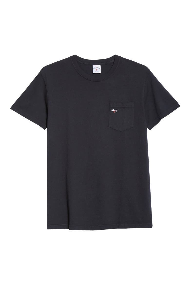 Core Logo Pocket T-Shirt, Main, color, BLACK