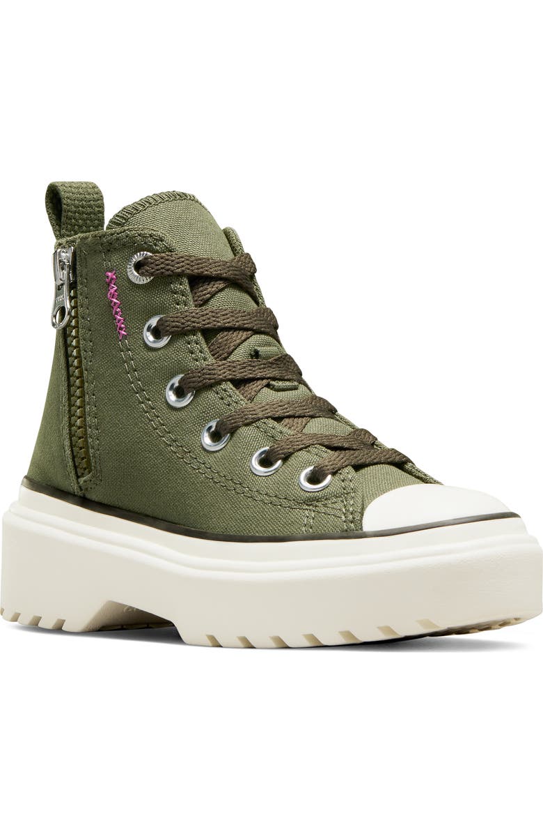 Converse Kids' Chuck Taylor<sup>®</sup> All Star<sup>®</sup> Lugged High Top Sneaker, Main, color,