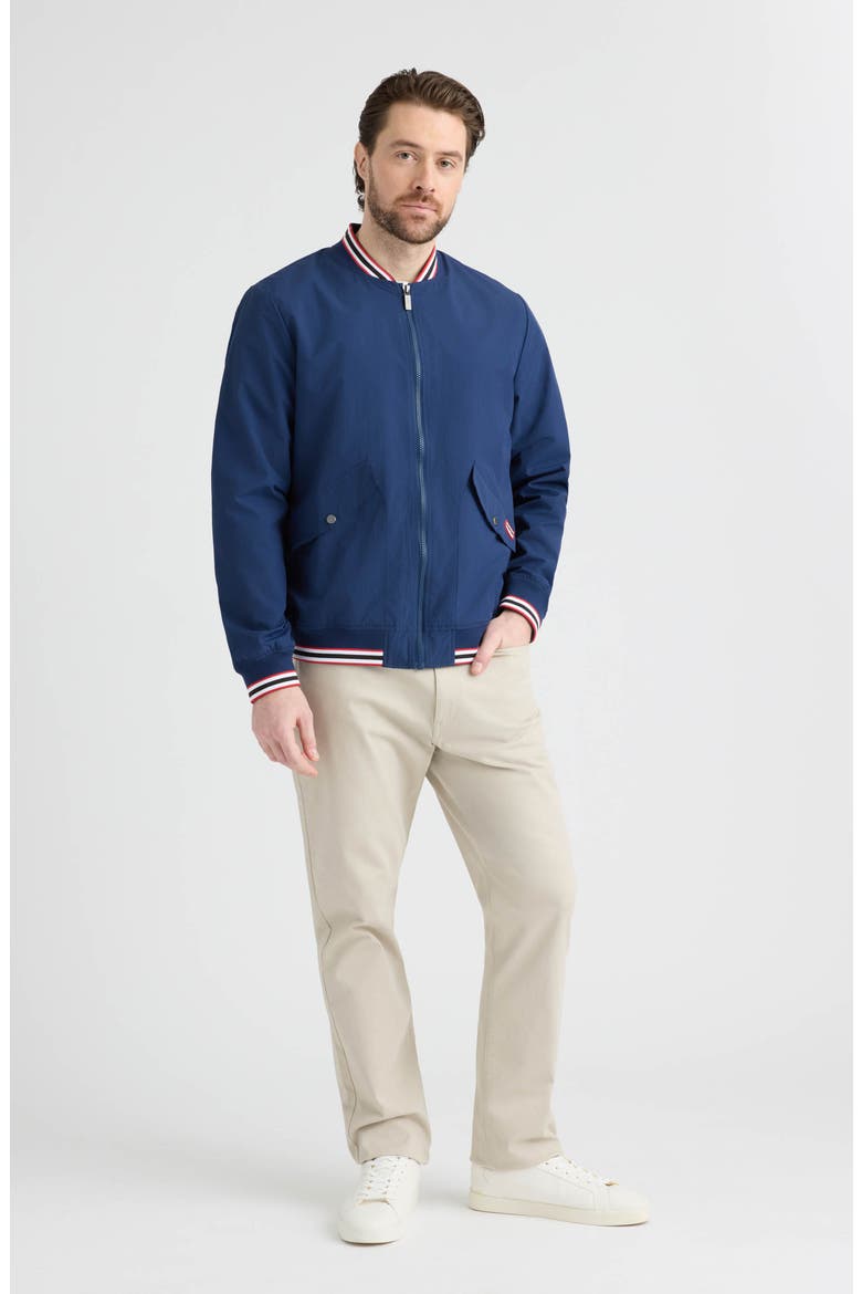 Gaston Water Repellent Bomber Jacket, Alternate, color, ESTATE BLUE