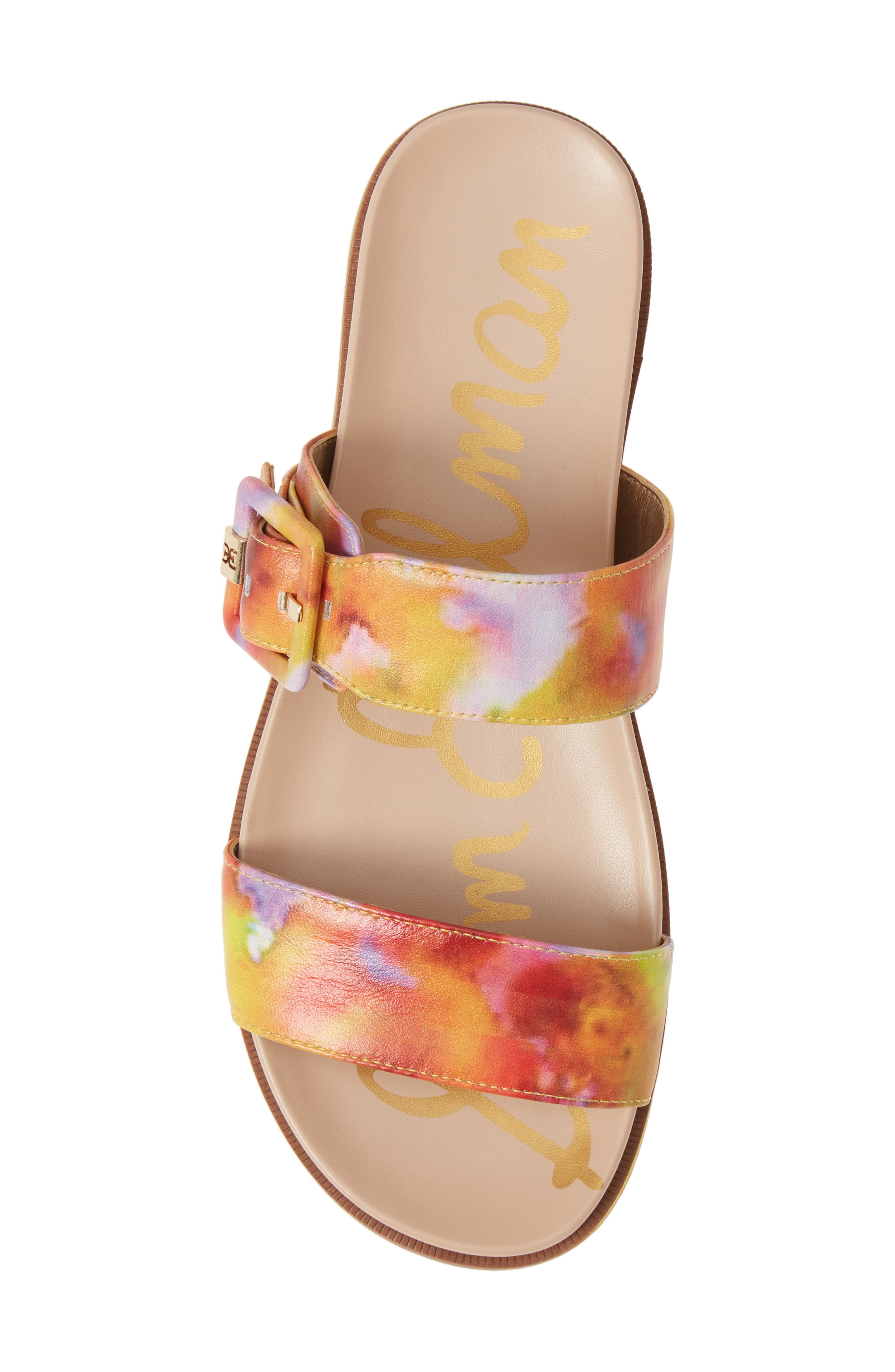 Agustine Platform Sandal, Alternate, color, LEMON ZEST MULTI LEATHER