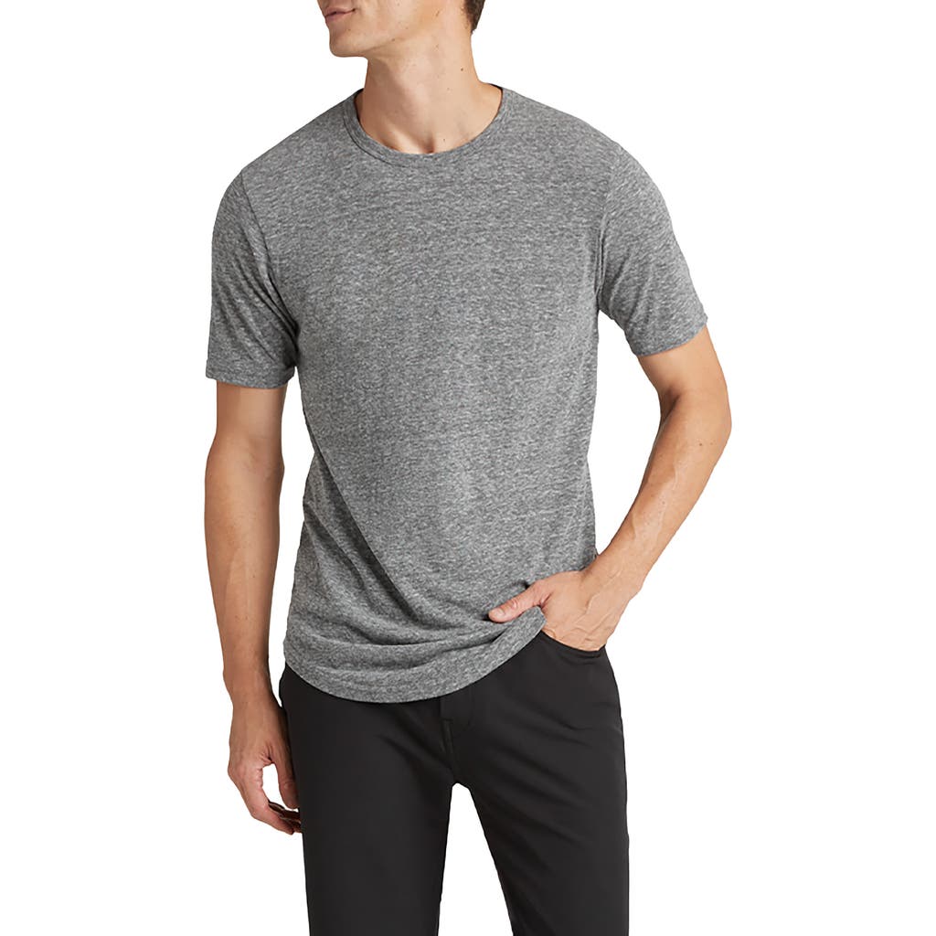 Goodlife Scallop Crewneck T-Shirt in Heather Grey