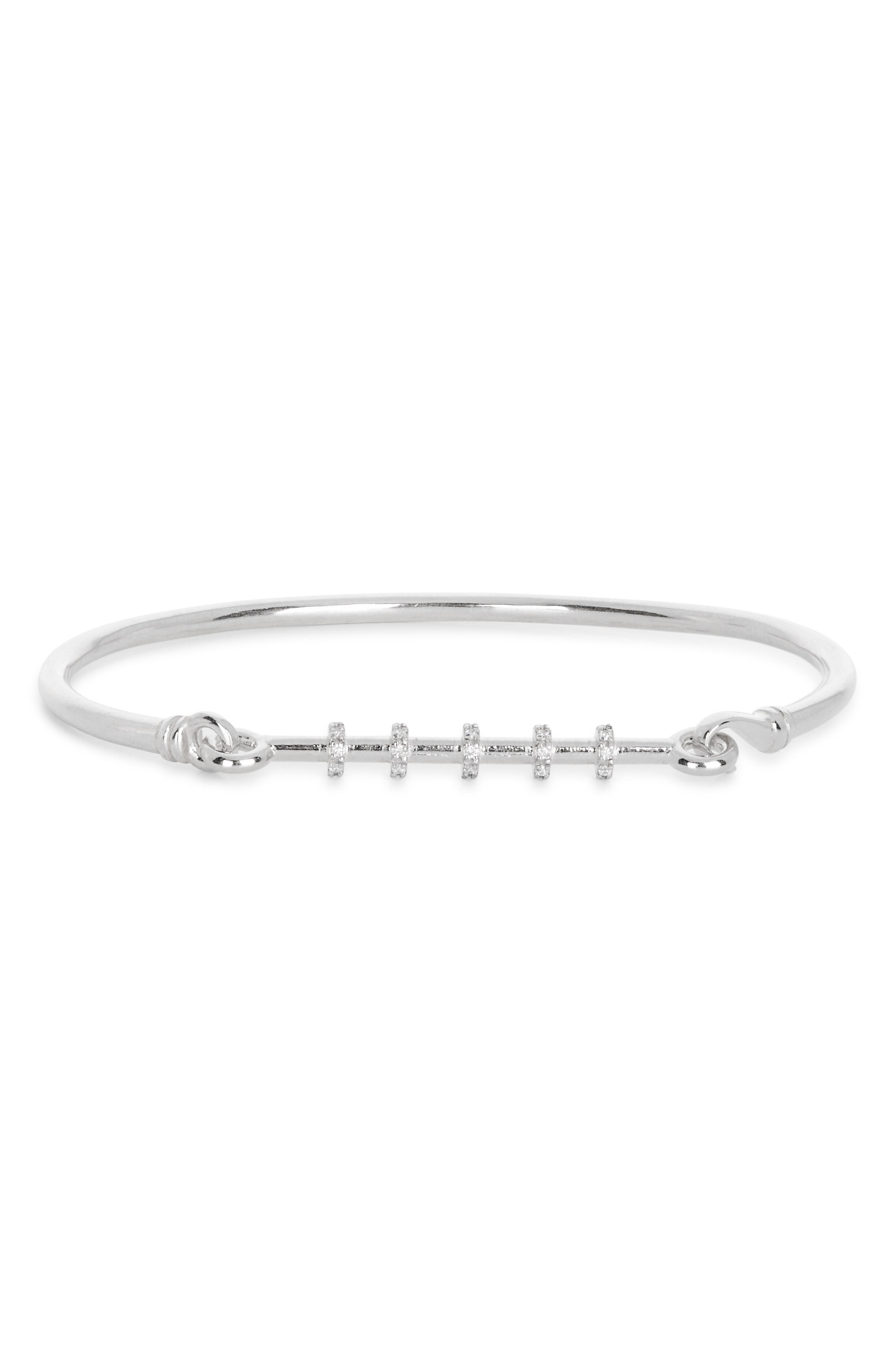 MESHMERISE Diamond Row Bangle Bracelet