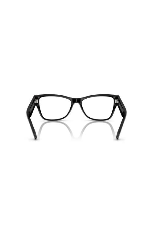 Jimmy Choo 54mm Rectangle Optical Glasses In Black