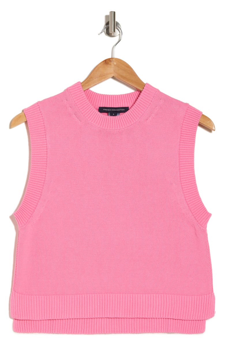 French Connection Mozart Cotton Sweater Tank, Alternate, color,