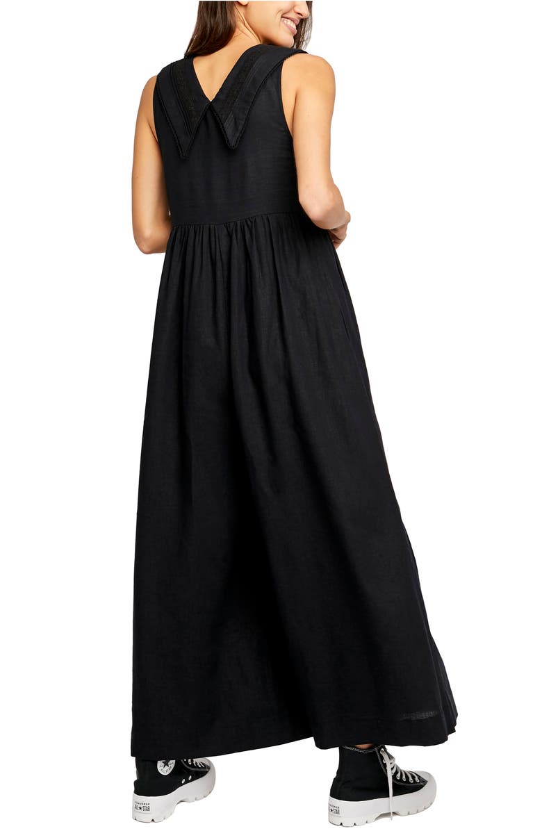 Free People Big Love Wide Leg Linen Blend Jumpsuit, Alternate, color,