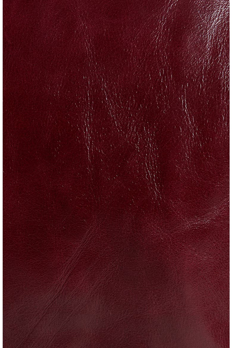 Bianca Leather Moto Jacket, Alternate, color, RED