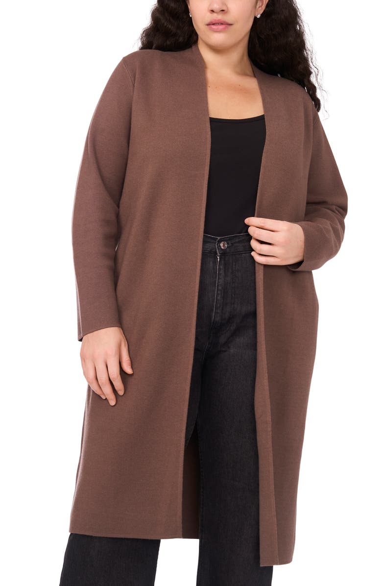 Halogen<sup>®</sup> Open Front Longline Cardigan, Main, color, Mink Taupe